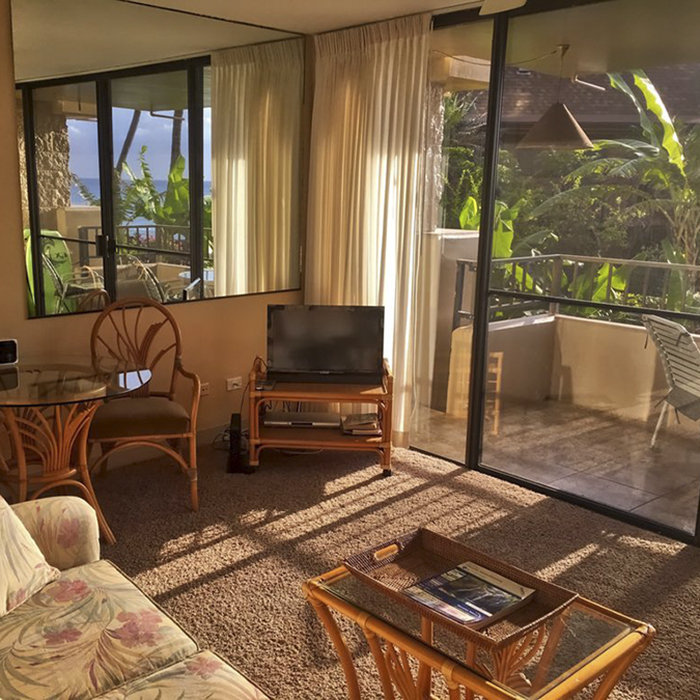 Paki Maui unit 108 living room