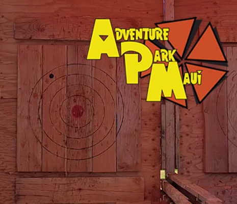 Axe Throwing at Adventure Park Maui